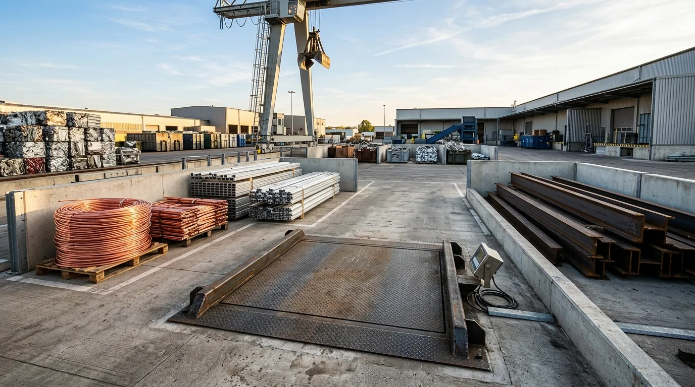 Sağ Hurdacılık Pendik İstanbul hurda metal tasnif sahası ve dijital kantar